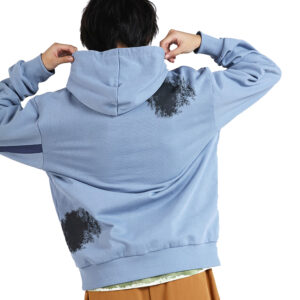Men’s Custom Logo Lining Pullover Contrast Stitching Hoody